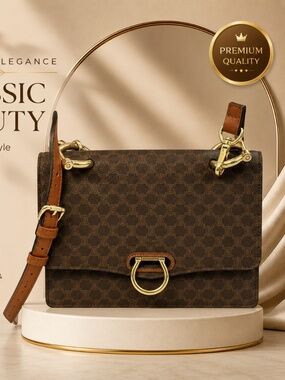 CELINE SMALL CROSSBODY WITH 2 FRONT COMPARTMENTS And CROSSBODY ADJUST STRAP